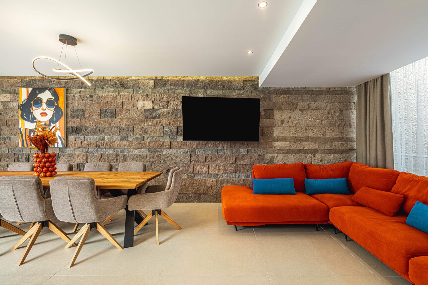 Living room at Villa 32