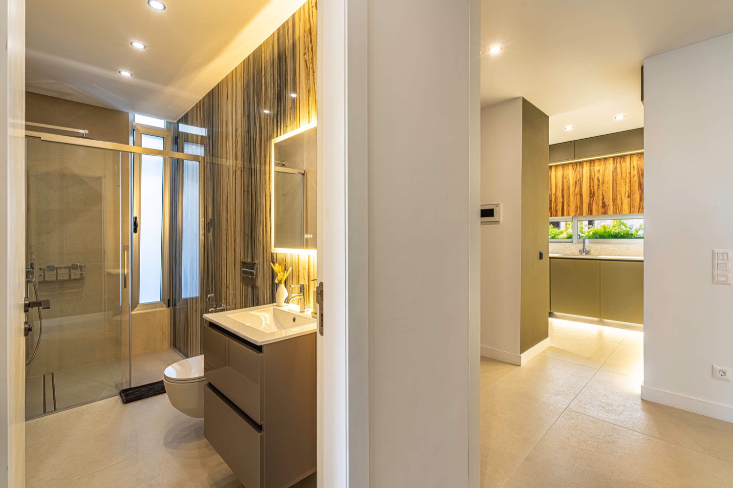 Renovated bathroom at Villa 32