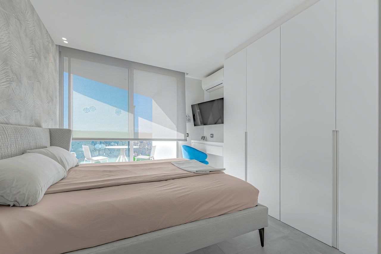 Bedroom with ocean view